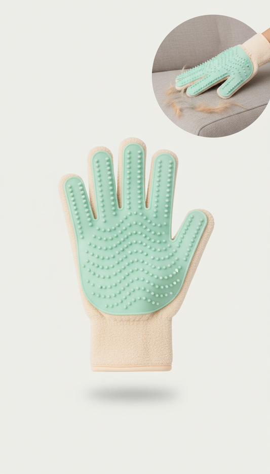 Microfiber Silicone Fur Collecting Glove