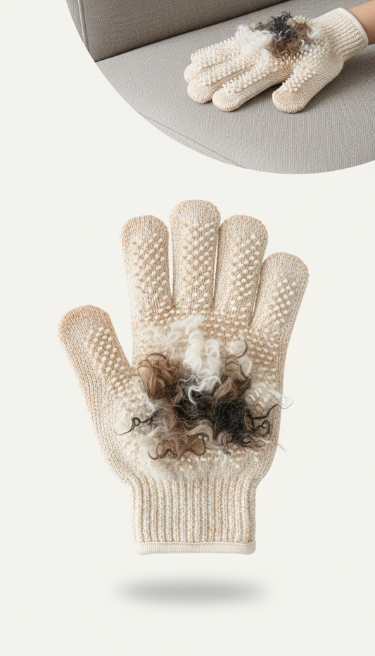 Fur Collecting Glove For Garments